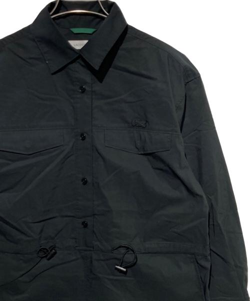LACOSTE（ラコステ）LACOSTE (ラコステ) フラップポケットシャツドレス ブラック サイズ:34の古着・服飾アイテム