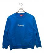 SUPREMEシュプリーム）の古着「18AW Box Logo Crewneck」｜ブルー