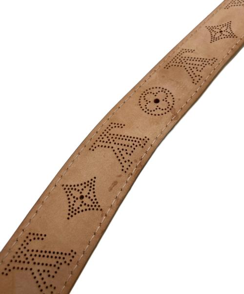 LOUIS VUITTON（ルイ ヴィトン）LOUIS VUITTON (ルイ ヴィトン) サンチュール ペルフォ レザーオール モノグラムミロワール ベルト ゴールドカラー サイズ:80/32の古着・服飾アイテム