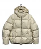 ORCIVALオーシバル）の古着「マットタフタダウンフードブルゾン」｜アイボリー