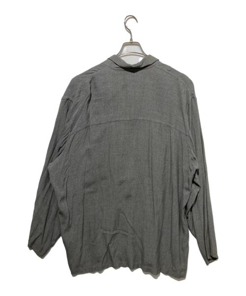 Yohji Yamamoto pour homme（ヨウジヤマモト プールオム）Yohji Yamamoto pour homme (ヨウジヤマモト プールオム) レーヨンオープンカラーシャツ グレー サイズ:Mの古着・服飾アイテム