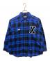 WIND AND SEA（ウィンダンシー）の古着「チェックシャツ」｜ブルー