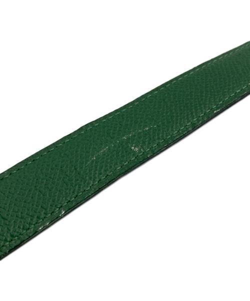 HERMES（エルメス）HERMES (エルメス) レザーベルト グリーン サイズ:65の古着・服飾アイテム