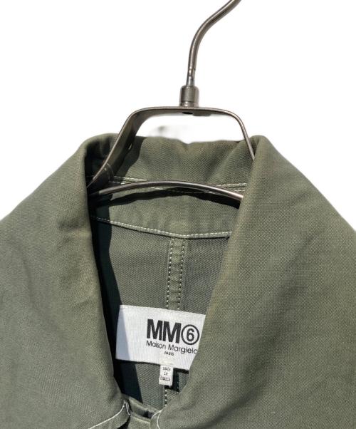 MM6 Maison Margiela（エムエムシックスメゾンマルジェラ）MM6 Maison Margiela (エムエムシックスメゾンマルジェラ) Oversized Military Style Short Sleeve Dress Coat オリーブ サイズ:42の古着・服飾アイテム
