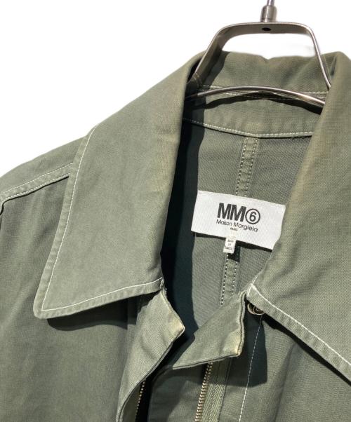MM6 Maison Margiela（エムエムシックスメゾンマルジェラ）MM6 Maison Margiela (エムエムシックスメゾンマルジェラ) Oversized Military Style Short Sleeve Dress Coat オリーブ サイズ:42の古着・服飾アイテム