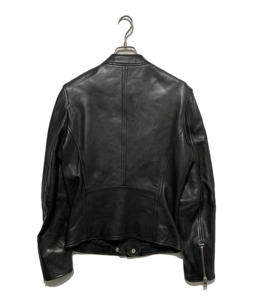 DIESEL（ディーゼル）DIESEL (ディーゼル) シングルライダースジャケット ブラック サイズ:Mの古着・服飾アイテム