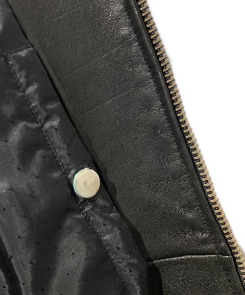 DIESEL（ディーゼル）DIESEL (ディーゼル) シングルライダースジャケット ブラック サイズ:Mの古着・服飾アイテム