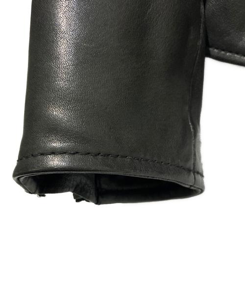 DIESEL（ディーゼル）DIESEL (ディーゼル) シングルライダースジャケット ブラック サイズ:Mの古着・服飾アイテム