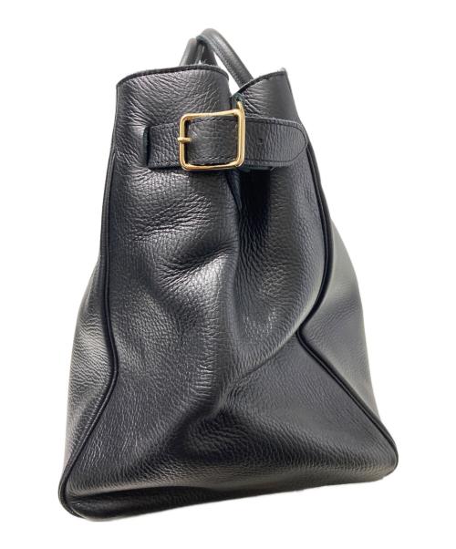 YOUNG & OLSEN The DRYGOODS STORE（ヤングアンドオルセン ザ ドライグッズストア）YOUNG & OLSEN The DRYGOODS STORE (ヤングアンドオルセン ザ ドライグッズストア) EMBOSSED LEATHER BELTED TOTE M ブラックの古着・服飾アイテム