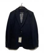 CIRCOLO 1901チルコロ1901）の古着「カシミアタッチ コットンジャージー2Bジャケット」｜ブラック