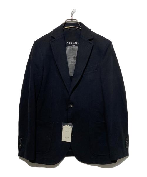 CIRCOLO 1901（チルコロ1901）Circolo 1901 (チルコロ1901) カシミアタッチ コットンジャージー2Bジャケット ブラック サイズ:44の古着・服飾アイテム