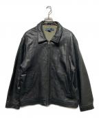 POLO RALPH LAURENポロ・ラルフローレン）の古着「レザースイングトップ」｜ブラック