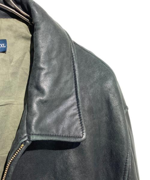 POLO RALPH LAUREN（ポロ・ラルフローレン）POLO RALPH LAUREN (ポロ・ラルフローレン) レザースイングトップ ブラック サイズ:XLの古着・服飾アイテム
