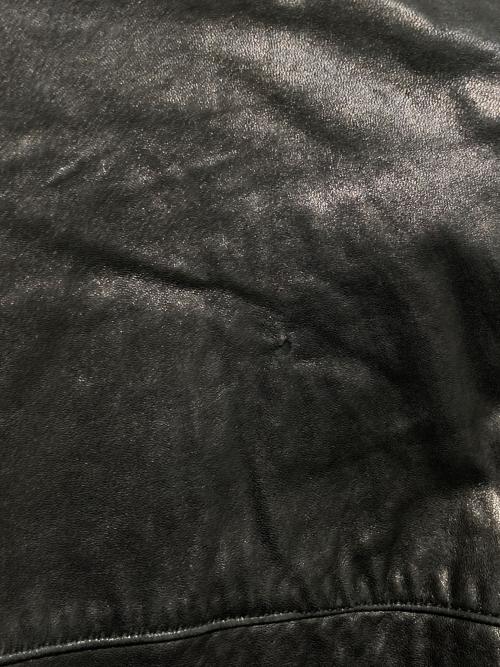 POLO RALPH LAUREN（ポロ・ラルフローレン）POLO RALPH LAUREN (ポロ・ラルフローレン) レザースイングトップ ブラック サイズ:XLの古着・服飾アイテム