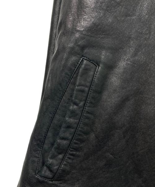 POLO RALPH LAUREN（ポロ・ラルフローレン）POLO RALPH LAUREN (ポロ・ラルフローレン) レザースイングトップ ブラック サイズ:XLの古着・服飾アイテム