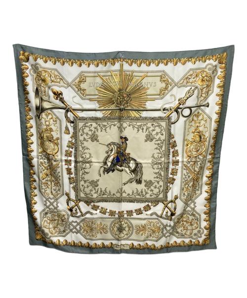 HERMES（エルメス）HERMES (エルメス) シルクスカーフ ベージュの古着・服飾アイテム