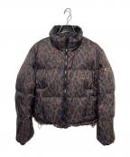 COACHコーチ）の古着「レオパード プリント リバーシブル パッファー ダウンジャケット」｜ブラウン