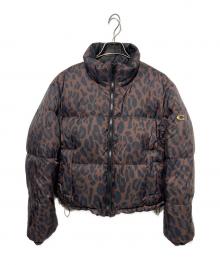 COACH（コーチ）の古着「レオパード プリント リバーシブル パッファー ダウンジャケット」｜ブラウン