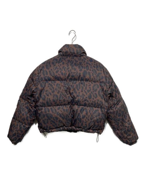 COACH（コーチ）COACH (コーチ) レオパード プリント リバーシブル パッファー ダウンジャケット ブラウン サイズ:-の古着・服飾アイテム