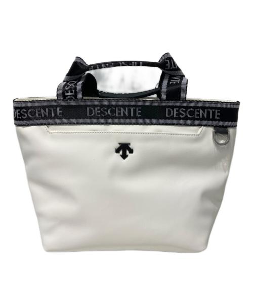 DESCENTE（デサント）DESCENTE (デサント) ラウンドバッグ ホワイトの古着・服飾アイテム