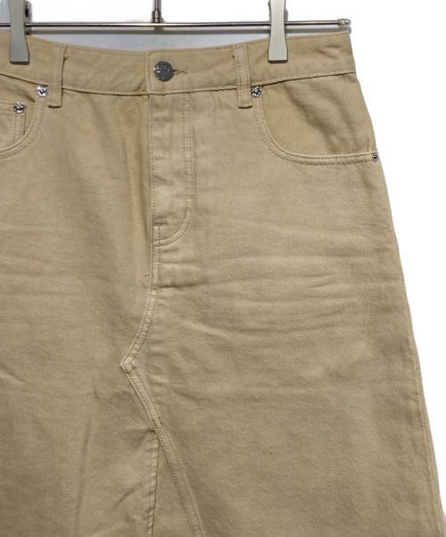 TORY BURCH（トリーバーチ）TORY BURCH (トリーバーチ) カットオフデニムスカート ベージュ サイズ:4の古着・服飾アイテム