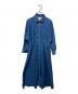 Weekend Max Mara（ウィークエンド マックスマーラ）の古着「ボリュームスリーブデニムシャツワンピース」｜ブルー
