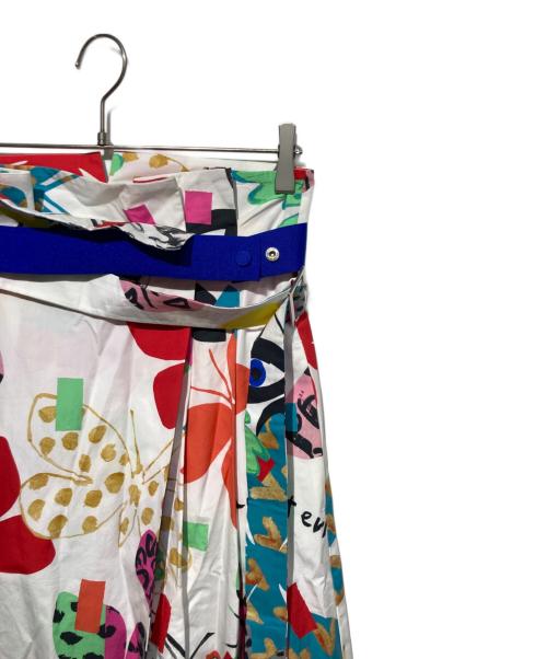 WEEKEND Max Mara（ウィークエンド マックスマーラ）Weekend Max Mara (ウィークエンド マックスマーラ) コットンポプリンラップスカート ホワイト サイズ:42の古着・服飾アイテム