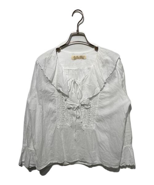 Bon Vieux Temps（ボンビュータン）Bon Vieux Temps (ボンビュータン) フリルブラウス ホワイト サイズ:1の古着・服飾アイテム