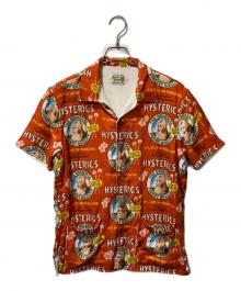 Hysteric Glamour（ヒステリックグラマー）の古着「パイルタオルアロハシャツ」｜オレンジ