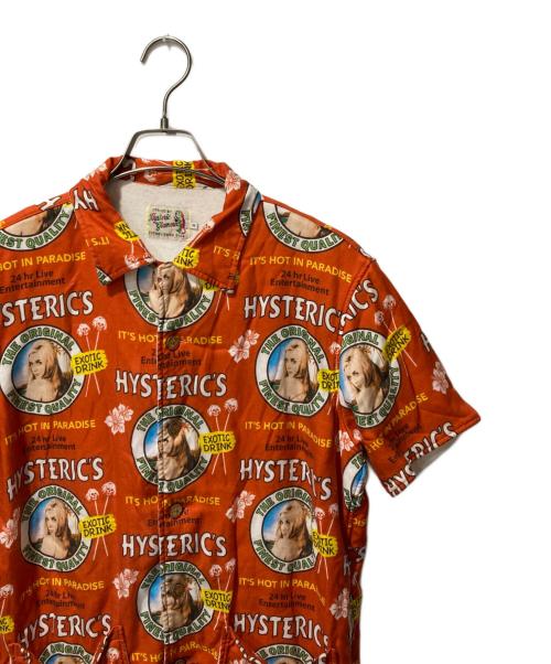 Hysteric Glamour（ヒステリックグラマー）Hysteric Glamour (ヒステリックグラマー) パイルタオルアロハシャツ オレンジ サイズ:Mの古着・服飾アイテム