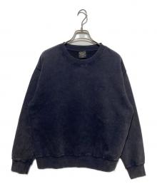 ALPHA INDUSTRIES（アルファインダストリーズ）の古着「SNOW WASH CREW SWEAT」｜ブラック