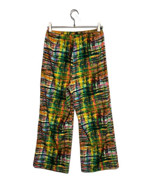 HERALBONY（ヘラルボニー）HERALBONY (ヘラルボニー) サテンパンツ「無題」 マルチカラー サイズ:Fの古着・服飾アイテム