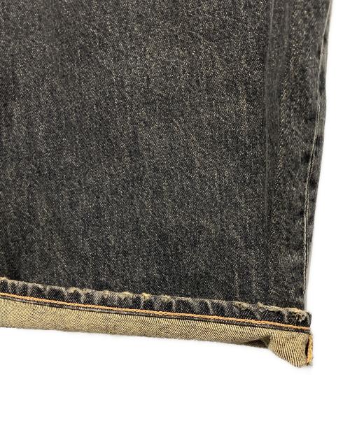 STUDIOUS（ステュディオス）STUDIOUS (ステュディオス) Damaged Barrel Leg Jeans ブラック サイズ:3の古着・服飾アイテム