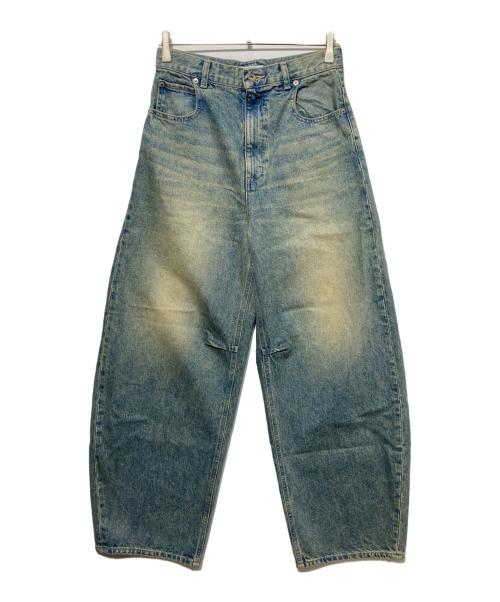STUDIOUS（ステュディオス）STUDIOUS (ステュディオス) Damaged Barrel Leg Jeans インディゴ サイズ:2の古着・服飾アイテム