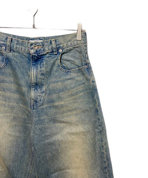 STUDIOUS（ステュディオス）STUDIOUS (ステュディオス) Damaged Barrel Leg Jeans インディゴ サイズ:2の古着・服飾アイテム