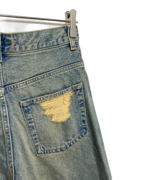 STUDIOUS（ステュディオス）STUDIOUS (ステュディオス) Damaged Barrel Leg Jeans インディゴ サイズ:2の古着・服飾アイテム
