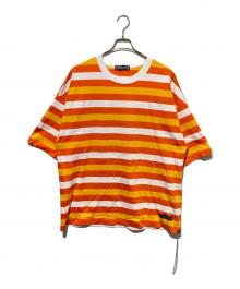 Mastermind JAPAN（マスターマインド ジャパン）の古着「ボーダーカットソー」｜オレンジ