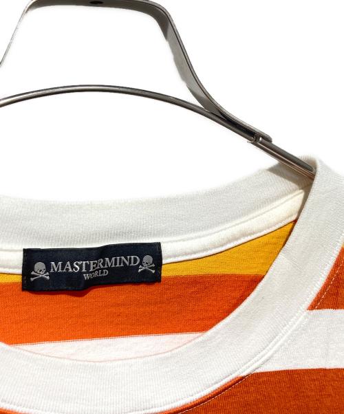 Mastermind JAPAN（マスターマインド ジャパン）Mastermind JAPAN (マスターマインド ジャパン) ボーダーカットソー オレンジ サイズ:XLの古着・服飾アイテム