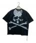 Mastermind JAPAN（マスターマインド ジャパン）の古着「Skull Over Print Relaxed Fit Tee」｜ブラック