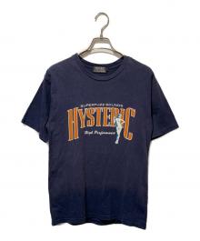 Hysteric Glamour（ヒステリックグラマー）の古着「FUZZY LADY Tシャツ」｜ネイビー