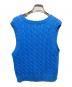 POLO RALPH LAUREN (ポロ・ラルフローレン) ケーブルニットベスト ブルー サイズ:M：5000円