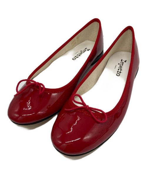 repetto（レペット）repetto (レペット) Cendrillon パテントバレエシューズ レッド サイズ:39の古着・服飾アイテム