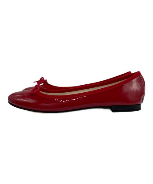repetto（レペット）repetto (レペット) Cendrillon パテントバレエシューズ レッド サイズ:39の古着・服飾アイテム