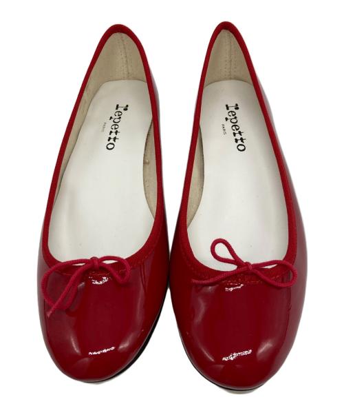 repetto（レペット）repetto (レペット) Cendrillon パテントバレエシューズ レッド サイズ:39の古着・服飾アイテム