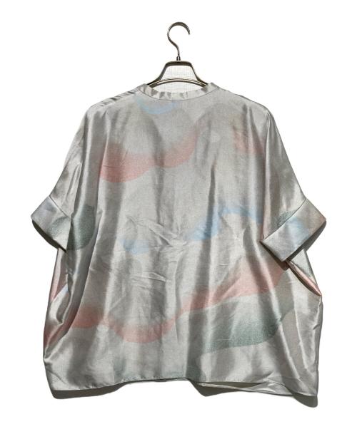 GIORGIO ARMANI（ジョルジョアルマーニ）GIORGIO ARMANI (ジョルジョアルマーニ) パターンオーバーサイズシャツ グレー サイズ:46の古着・服飾アイテム