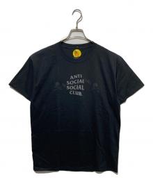 anti social social CLUB×Mastermind JAPAN（アンチソーシャルソーシャルクラブ×マスターマインド ジャパン）の古着「コラボプリントTシャツ」｜ブラック