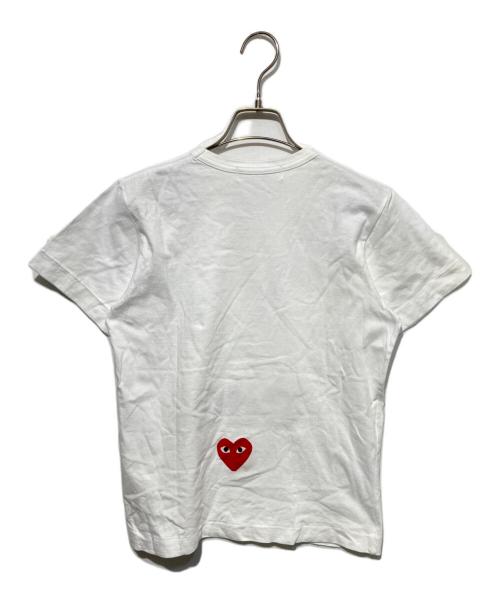 PLAY COMME des GARCONS（プレイコムデギャルソン）PLAY COMME des GARCONS (プレイコムデギャルソン) CDG (シーディージー) ハートロゴプリントTシャツ ホワイト サイズ:Lの古着・服飾アイテム