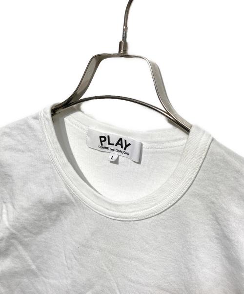 PLAY COMME des GARCONS（プレイコムデギャルソン）PLAY COMME des GARCONS (プレイコムデギャルソン) CDG (シーディージー) ハートロゴプリントTシャツ ホワイト サイズ:Lの古着・服飾アイテム