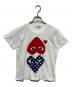 PLAY COMME des GARCONS（プレイコムデギャルソン）の古着「ハートプリントTシャツ」｜ホワイト