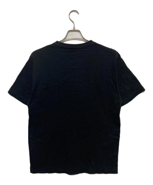New Era（ニューエラ）New Era (ニューエラ) Yohji Yamamoto pour homme (ヨウジヤマモト プールオム) ロゴプリントTシャツ ブラック サイズ:Ｌの古着・服飾アイテム